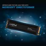 Crucial P5 Plus 2TB Gen4 NVMe M.2 SSD Internal Gaming SSD with Heatsink, Compatible with Playstation 5 (PS5)