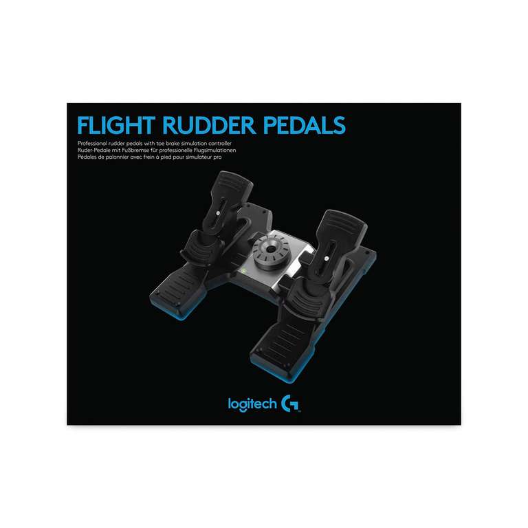 Logitech G Saitek PRO Flight Rudder Pedals - PC, black