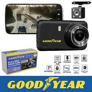 Goodyear 1080P Dual Lens Car DVR Front and Rear Camera Video Dash Cam Recorder @ ebay thinkprice £31.99