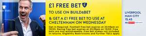 Free £1 BuildABet on Liverpool v Man City & a Free £1 Bet for Cheltenham.
