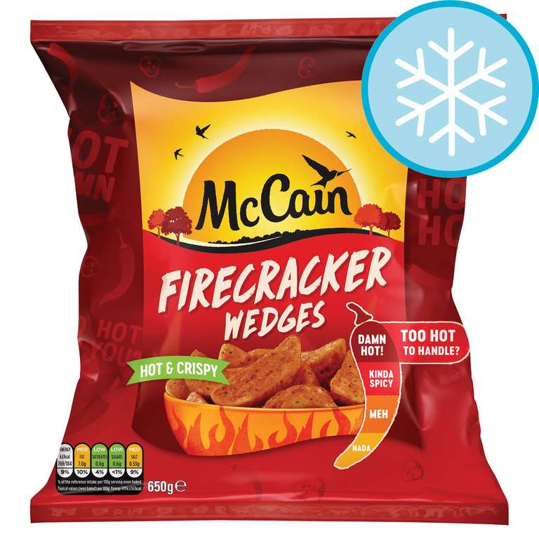 McCain Firecracker Wedges 650G £1.20 Clubcard Price @ Tesco