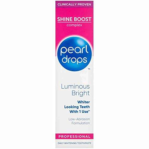 Pearl Drops Luminous Bright Professional Daily Toothpaste, 75ml - £3.10 @ Amazon