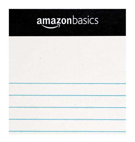Amazon Brand Legal/Wide Ruled 8-1/2 by 11-3/4 Legal Pad - White (50 Sheet Paper Pads, 12 pack) - £7.33 @ Amazon