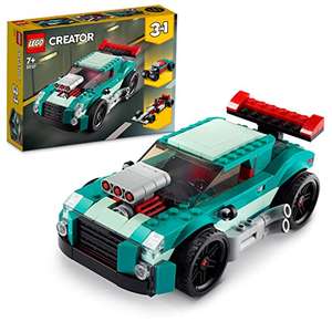 LEGO 31127 Creator 3 in 1 Street Racer: Muscle to Hot Rod to Race Car Toys, Model Vehicle Building Bricks Set