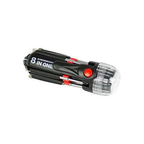 Tool Tech 53390 8-in-1 Screwdriver Multi-Tool with Torch - £7.50 @ Amazon