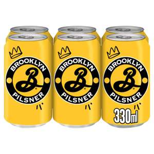 FREE Brooklyn Brewery Pint Glass with every purchase of Brooklyn Pilsner 6x 330ml - Instore