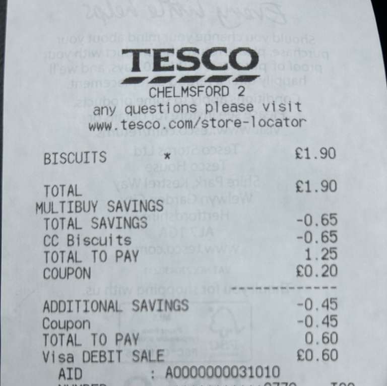 Border Biscuits Dark Chocolate Ginger 150G - 60p instore / 80p online with clubcard and coupons @ Tesco Chelmsford