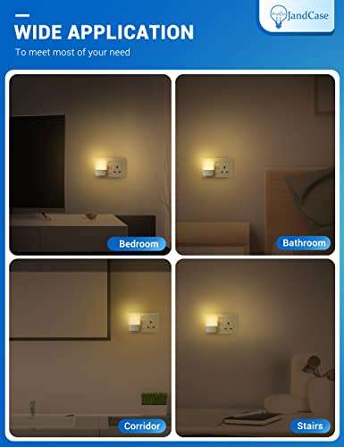 JandCase Plug in Night Light for Kids 2 pack with voucher , Sold By Guangzhou Yushengrou Wangluokeji LTD FBA