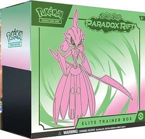Pokémon TCG: Scarlet & Violet—Paradox Rift Elite Trainer Box - Iron Valiant (9 Booster Packs, 1 Full-Art Foil Card & Premium Accessories)