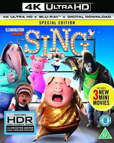 Sing [4K Ultra-HD] [2017] [Blu-ray] - £4.49 delivered @ Rarewaves