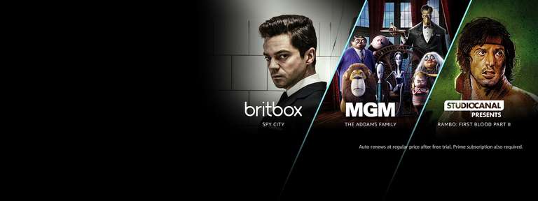 30 day free trial to various Amazon Prime Channels (Prime subscription required) @ Amazon