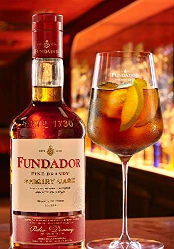 Fundador Fine Solera Sherry Casks Spanish Brandy, 1Litre