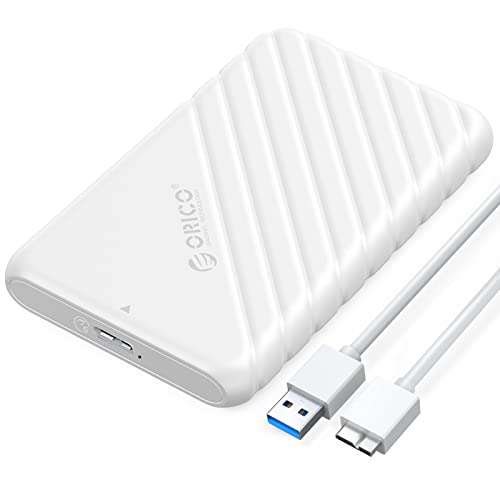 ORICO 2.5 inch External Hard Drive Enclosure USB 3.0 to SATA III for 7mm and 9.5mm - £4.96 W/Voucher (Prime) @ ORICO Official Store / Amazon