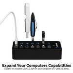 SABRENT 7 Port Powered USB Hub - 3.2x1 36W sold by store4pc