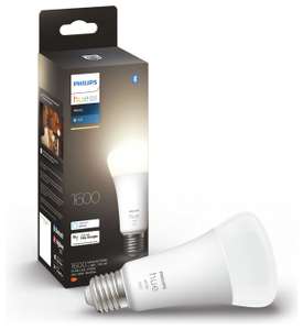 Philips Hue E27 White Smart Light Bulb 100W - 1600 Lumen + Free C&C