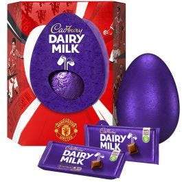 Cadburys Dairy Milk Manchester United Egg 515g total - £2.50 (£3.99 delivery) @ Cadbury Gifts Direct