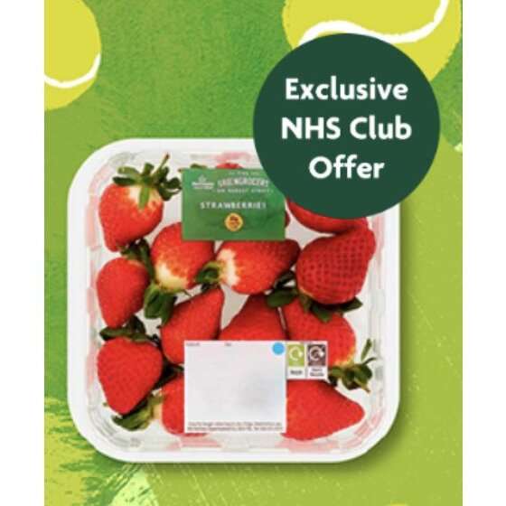 Free 400g strawberries instore with my Morrisons app in NHS club - account specific
