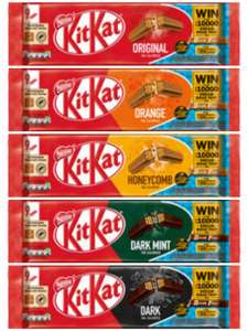 KitKat 2 Finger Milk Chocolate/orange/honeycomb/dark mint/dark 9 pack £1 @ Asda