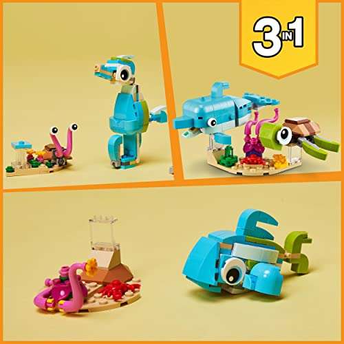 LEGO 31128 Creator 3in1 Dolphin and Turtle to Seahorse - £6.30 @ Amazon