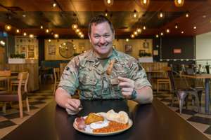 Free Full Breakfast / Vegan Full Breakfast/ Sausage Bap or Bacon Bap for Armed Forces on 25th June @ Tesco Cafe
