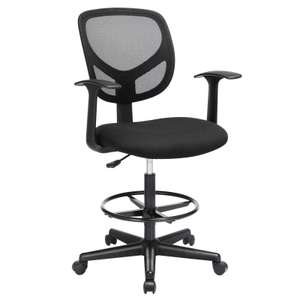 SONGMICS Drafting Stool Chair with Armrest, Sold and Dispatches from SONGMICS HOME UK