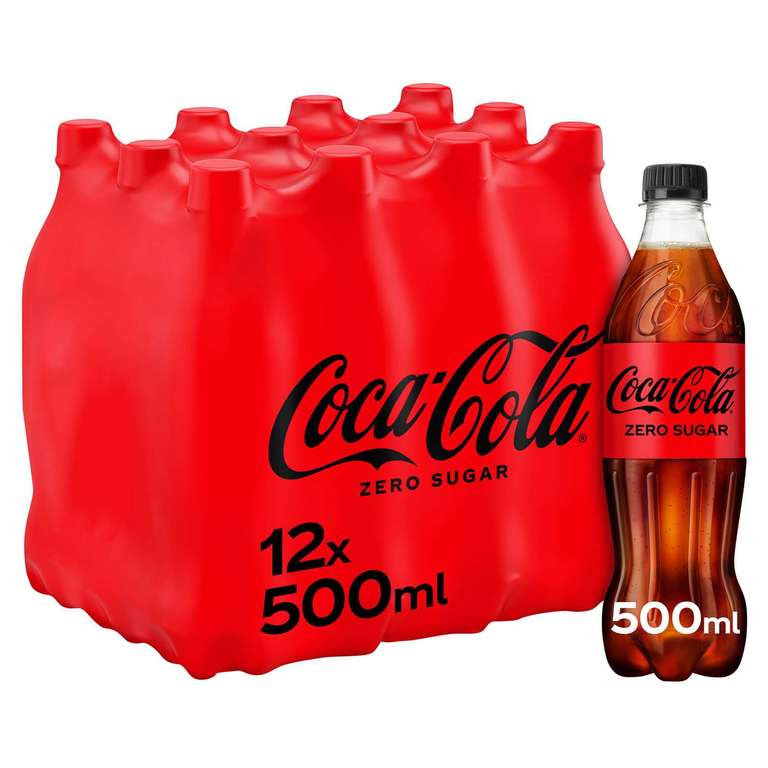 Coca-Cola Zero 24 x 500ml Bottles (2×12 Bottle Cases) are £8 instore @ The Company Shop, Middleton