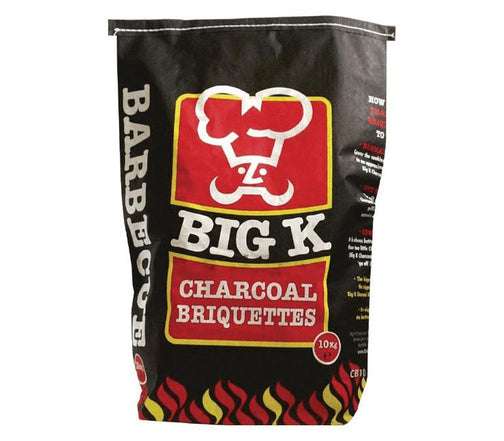 Big K Charcoal Briquettes, 10kg, Black £12.99 (possible £11.69) delivered @ mahahome