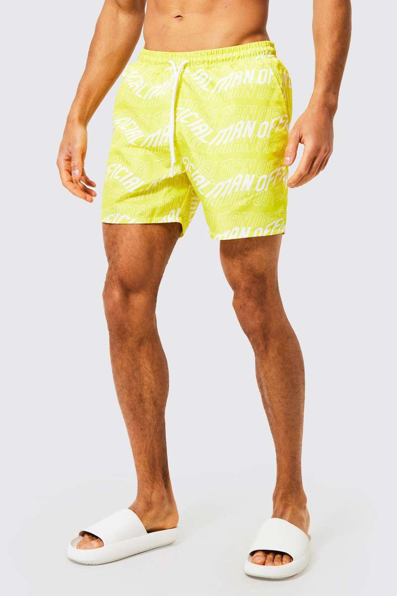 MID LENGTH MAN OFCL WAVE SWIM SHORTS + 