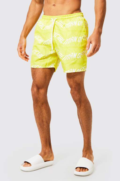 MID LENGTH MAN OFCL WAVE SWIM SHORTS + 
