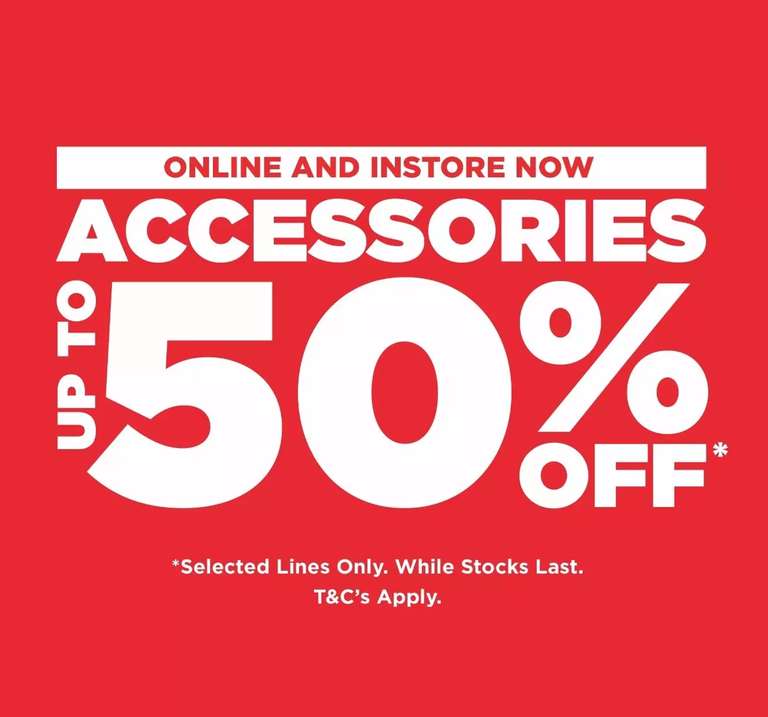 Up to 50% off accessories + Free Collection @ JD Sports