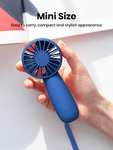 TOPK Mini Handheld Fan with Rechargeable Battery - £6.99 Dispatched By Amazon, Sold By TOPKDirect