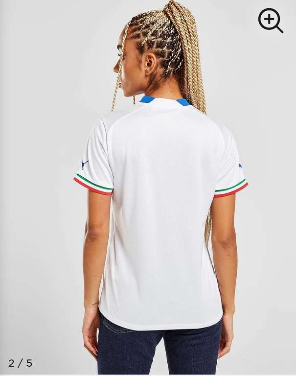Italy Women's white Puma Away shirt £9 with code - Free Click & Collect @ JD Sports