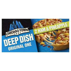 Chicago Town 2x Ham & Pineapple Deep Dish Pizza - 99p @ Farmfoods