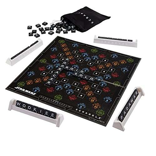Scrabble Star Wars Edition Family Board Game with Galaxy Cards & Spacecraft Mover Pieces- £9.99 @ Amazon