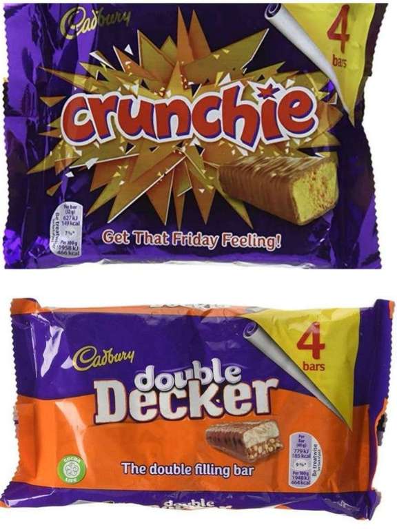4 Pack Crunchie & 4 Pack Double Decker - 49p Each @ Farmfoods, Chester/Saltney