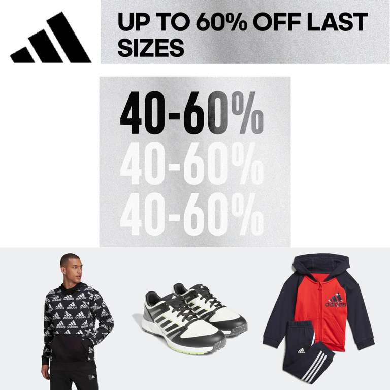 Sale - Up to 60% Off 'Last Sizes' + Free Delivery For AdiClub Members - @ adidas