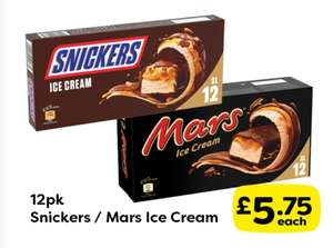Snickers/Mars ice cream 12pk