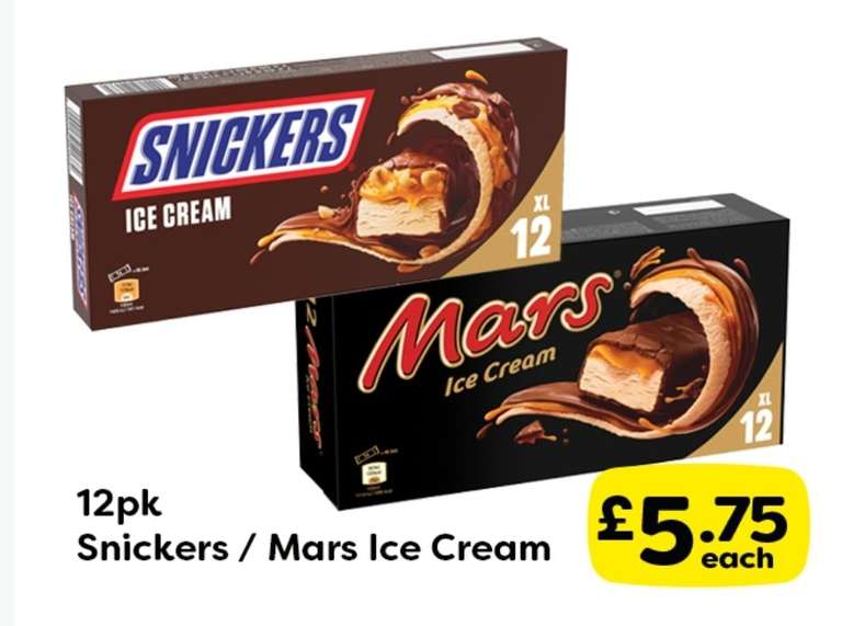Snickers/Mars ice cream 12pk