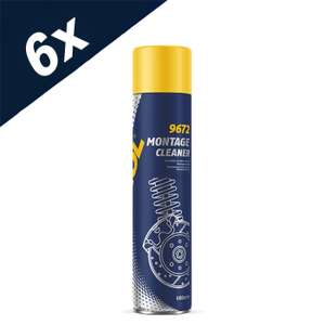 6 x 600ml Montage Brake Cleaner Clutch Aerosol Spray Professional Degreaser sold by Carousel Car Parts (UK Mainland)