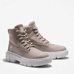 Timberland Women's Greyfield Canvas Boots (3 Colours - Beige \ Black \ White) | Size: 4-8 - With Code Stack / Free Collection Point Delivery