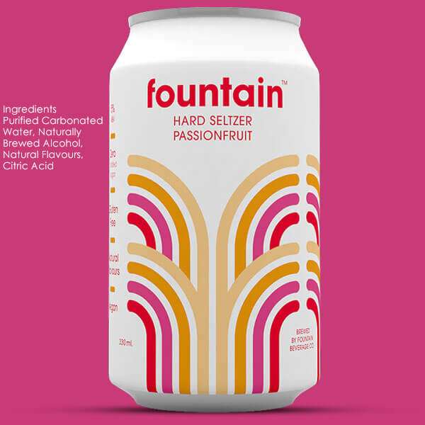 12 x Fountain Hard Seltzer Passionfruit 330ml 5% Alcohol Cans £3.99 (BBE 08/23) Minimum £20 Spend @ Discount Dragon