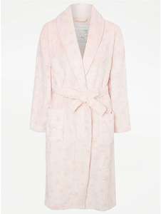 Women’s Pink Star Print Dressing Gown + Free Click & Collect