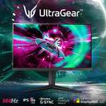 LG UltraGear 4K Gaming Monitor 27GR93U, 27 inch, 4K, 144Hz, 1ms GtG, IPS Display, HDR 10, NVIDIA G-Sync & AMD FreeSync compatible