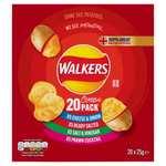 Walkers Classic Variety Multipack Crisps Box 20x25g (Pack of 2)