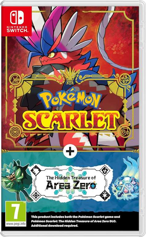Pokémon Scarlet + The Hidden Treasure of Area Zero - Nintendo Switch game (using discount code)