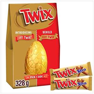 Twix Chocolate & Caramel Biscuits Extra Large Easter Egg 328g - £3 @ Amazon