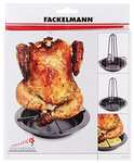 Fackelmann 42609 Chicken Roaster with Bowl, Vertical Roaster Holder with Drip Pan for Oven