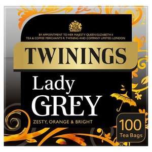 Twinings Lady Grey Tea, 100 Tea Bags 100 per pack £3.50 at Ocado