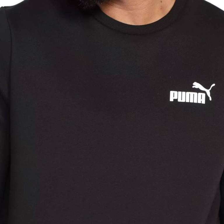 PUMA Unisex Mens Ess Small Logo Crew Black - Medium - £12.64, L - £12.89 @ Amazon
