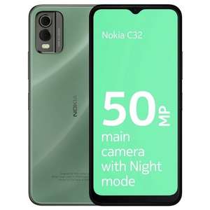 SIM Free Nokia C32 64GB Mobile Phone - Green free C&C